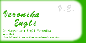 veronika engli business card